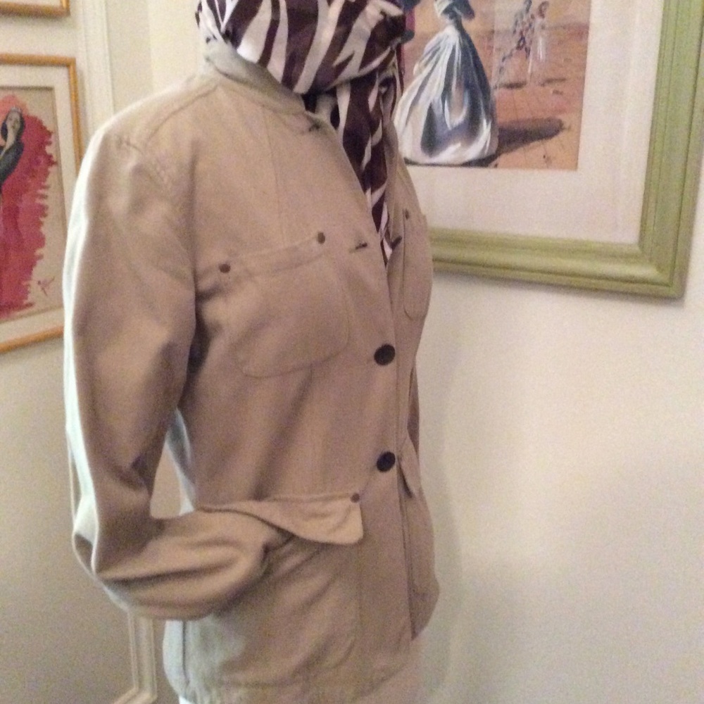 Cotton button down jacket - Picture 3 of 6